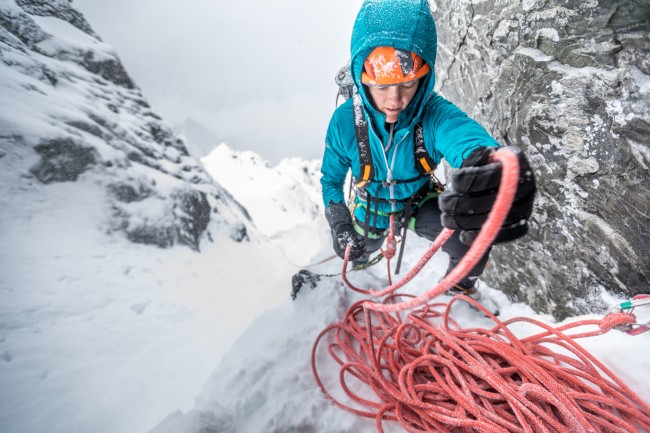 jumping over crevasse