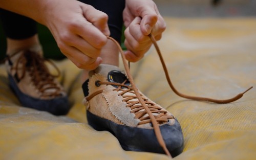 rock climbing shoes