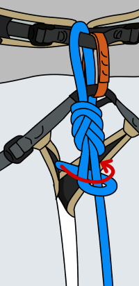 How to tie into a rope with a figure of 8 knot for rock climbing