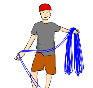 How to coil a rope for rock climbing