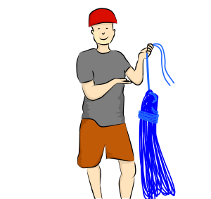 How to neatly coil a climbing rope