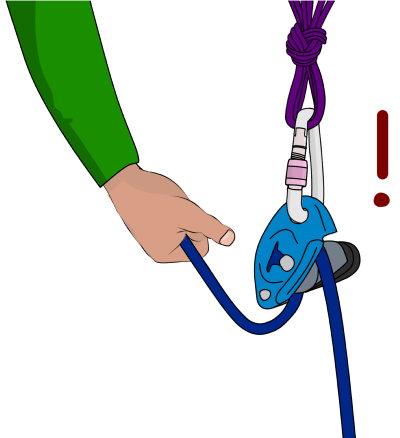 belaying with a grigri direct from anchor