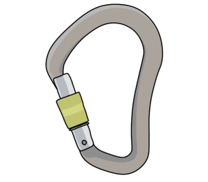 Big wall aid climbing carabiners
