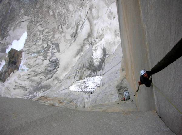patagonia big wall aid climbing