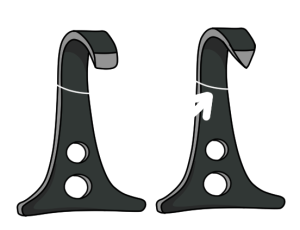 Pointed skyhook aid climbing