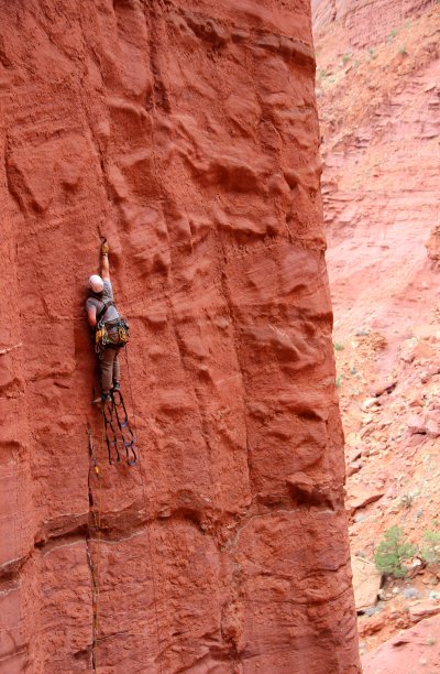 aid climbing fisher towers