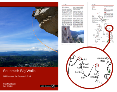 Squamish big walls aid climbing book