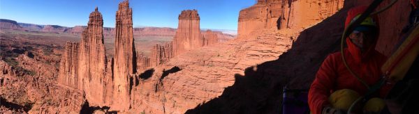 Climbing in the Fisher Towers