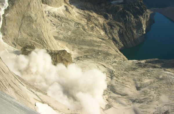 Patagonia rockfall