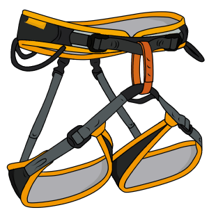 Sport climbing harness