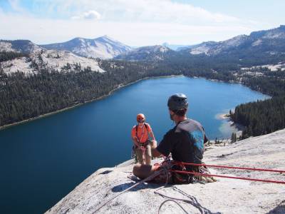 Rock climbing in california