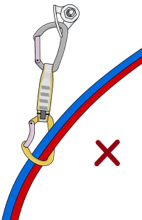 two ropes in one carabiner