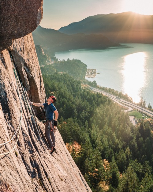 Multipitch rock climbing