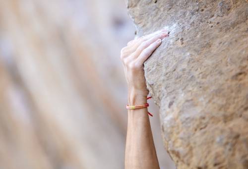 rock climbing open grip technique