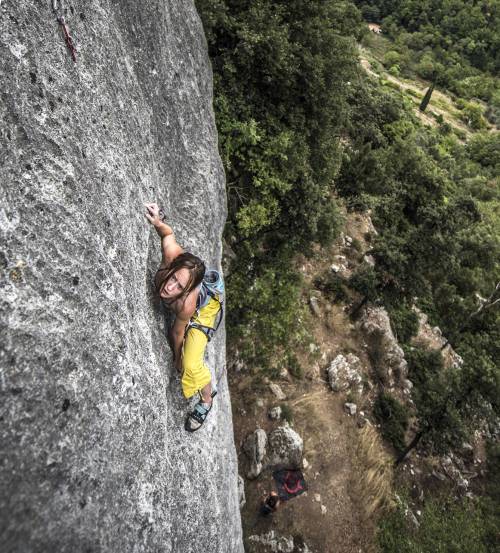 easy sport climbing