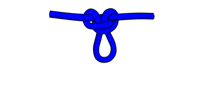 Alpine butterfly knot for climbing