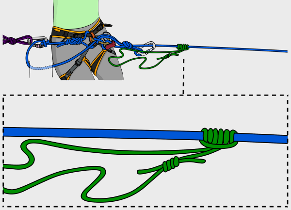 belay escape trad climbing