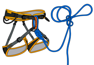 Figure of 8 Knot - How to Tie into a Climbing Rope - VDiff