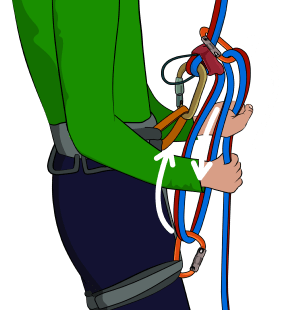 Increase friction rappeling increase friction when abseiling