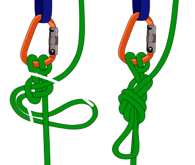 Munter-mule hitch climbing