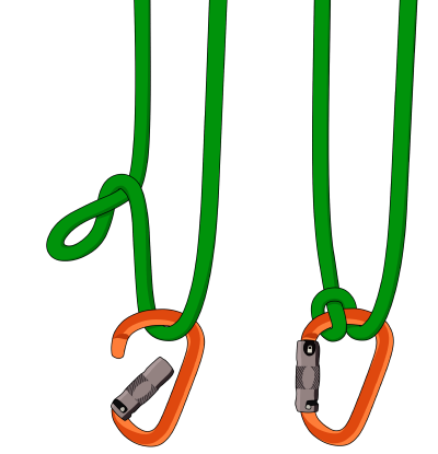 How to tie a Munter hitch rock climbing