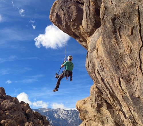 abseil and prusik up a rope