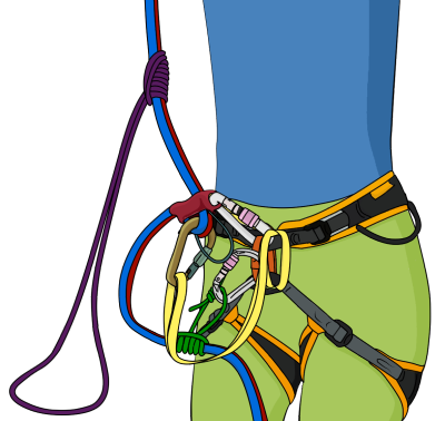 how to prusik up a rope