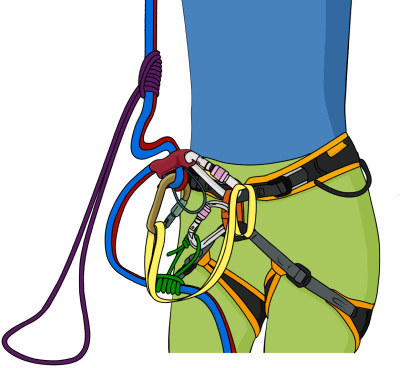 how to prusik up a rope