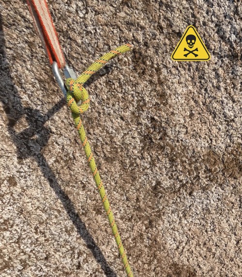 abseil and prusik up a rope