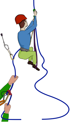 how to prusik up a climbing rope