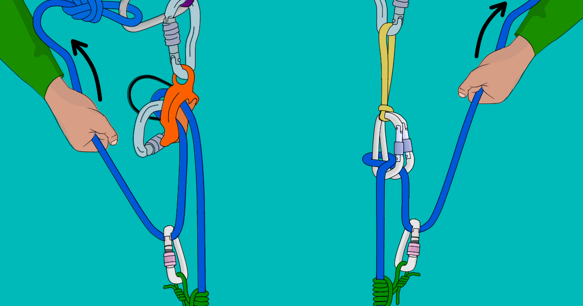 Hauling Your Partner > Trad Climbing Self Rescue > VDiff Climbing